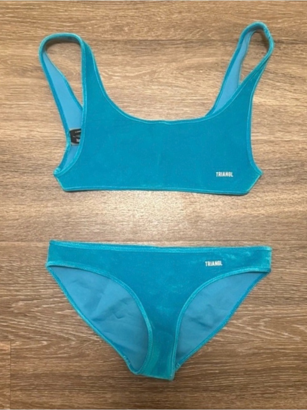 Triangl Swimwear Aqua Velvet
Bikini Set